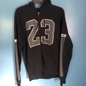 Black Jordan Zip Hoodie